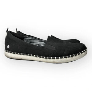 CloudSteppers Step Glow Slip Flats Black Canvas 8